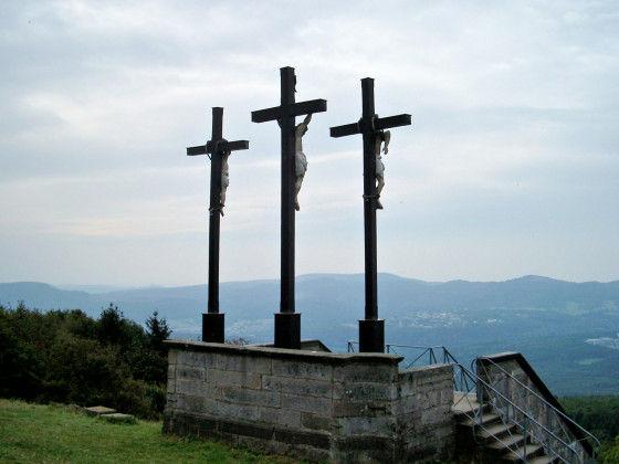 Three crosses on the Kreuzberg