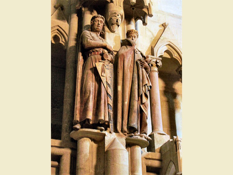 Statues des fondateurs Ekkehard II et Uta