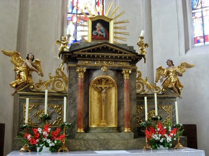Pfarrkirche Sindelburg: high altar
