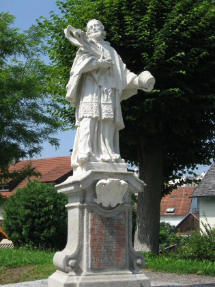 Statue de Jean Népomucène près d'Enns