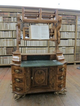 baroque book reading machine in Lambach Abbey