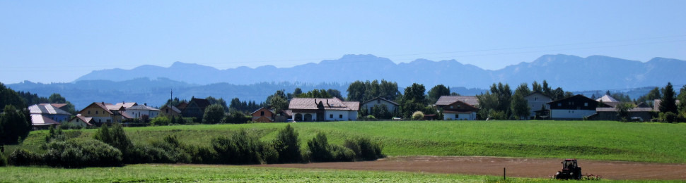 Mountain panorama near Timelkam