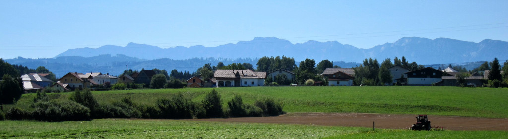 Mountain panorama near Timelkam