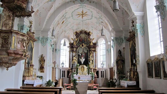 Marzoll, intérieur de l'église St. Valentin