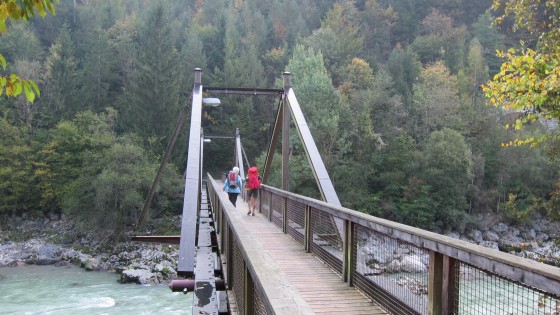 bridge over the Saalach at Unken