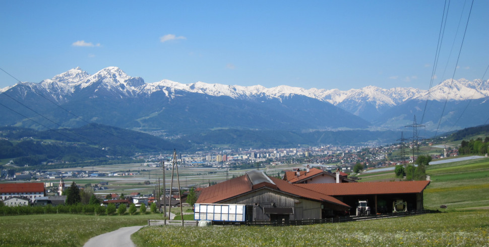 erster Blick auf Innsbruck