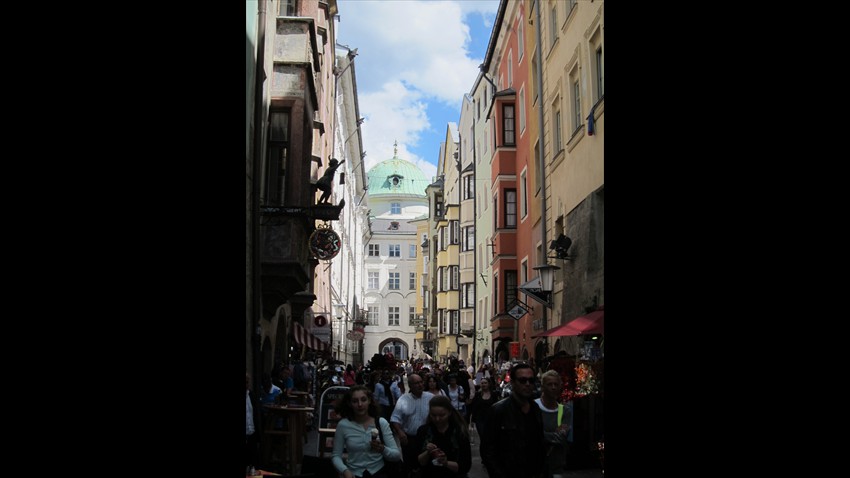 The Hofgasse leads to the Hofburg