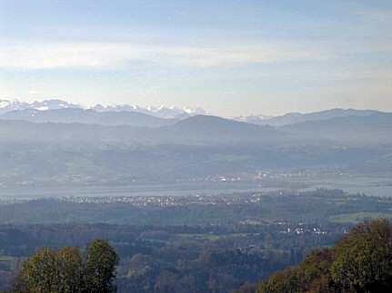 first view on Lake Zürich