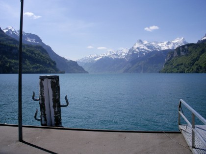 Schiffssteg Brunnen at Lake Lucerne