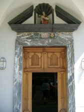 Porte d'entrée de l'église de pèlerinage Maria im Ridli