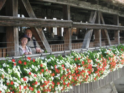 auf der Brücke zum Mühleplatz in Thun