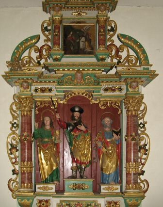 Altar of St James in the chapel of St James, Tafers
