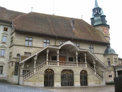 gotisches Rathaus in Freiburg