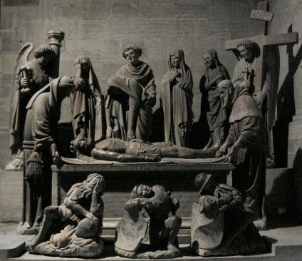 Plastik Grablegung Christi, 15. Jahrhundert