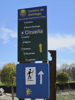 Schild in Ciruena