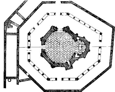 Ground plan of the Eunate Church