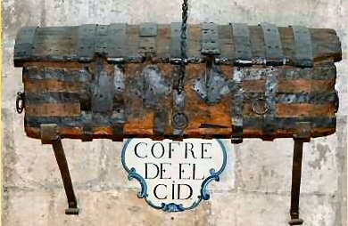 Trunk of El Cid in the Museum of the Cathedral of Burgos