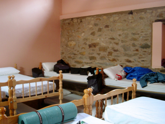 Dormitory at the pilgrims' hostel in Rabanal del Camino