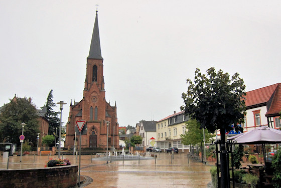 L'église Saint-Martin sur la Ludwigsplatz