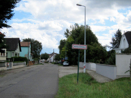 town sign of Haguenau