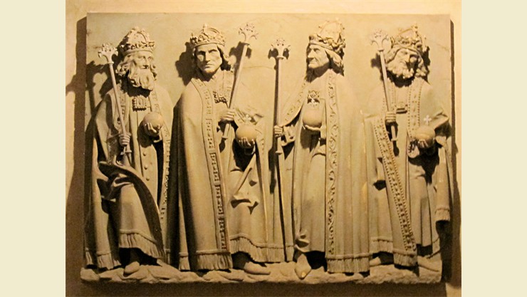 Konrad II, Heinrich III, Heinrich IV und Heinrich V