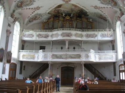 Galeries avec orgue, église St. Martin d'Erbach