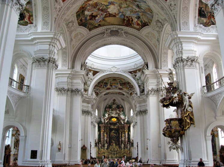 Basilique de Weingarten, vue intérieure