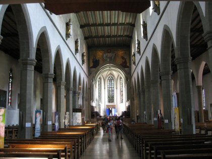 L'intérieur de l'église de Notre-Dame