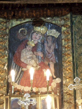 Tableau d'autel = image de la Vierge