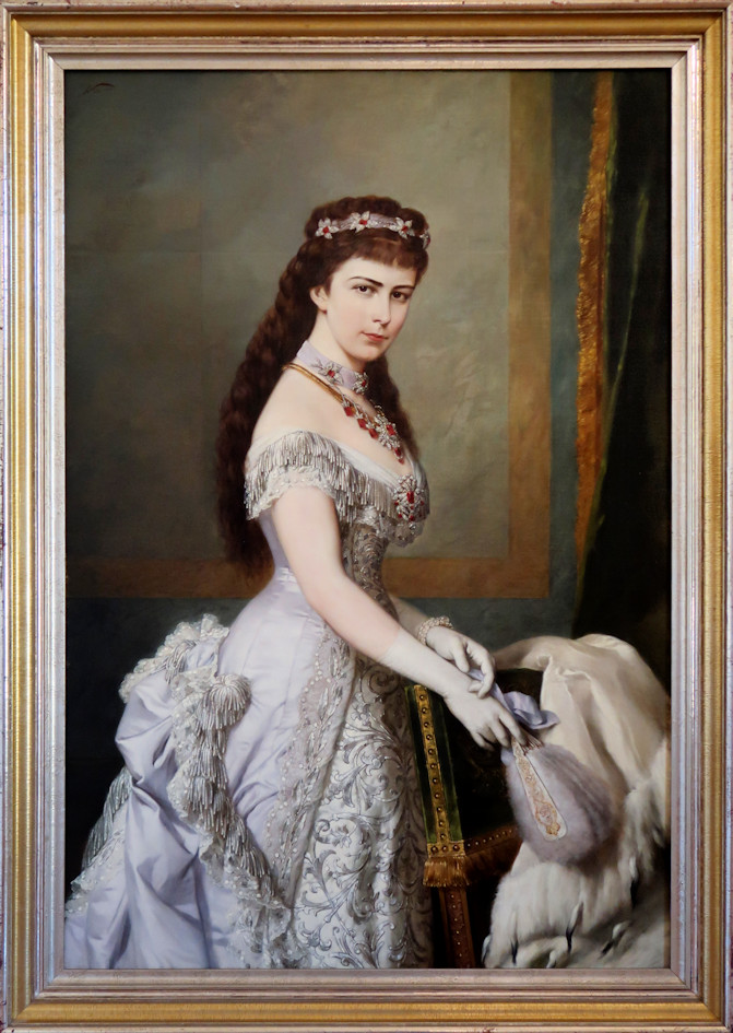Painting of Empress Elisabeth in the Hermes Villa