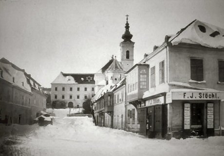 Foto vom Wofrathplatz aus dem Jahr 1868