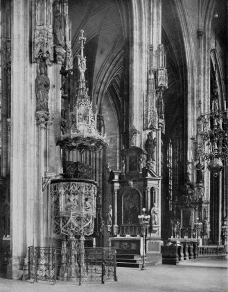 La chaire de St. Stephan, photo de 1926
