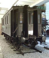 Schlafwagen von Kaiserin Elisabeth im technischen Museum in Wien