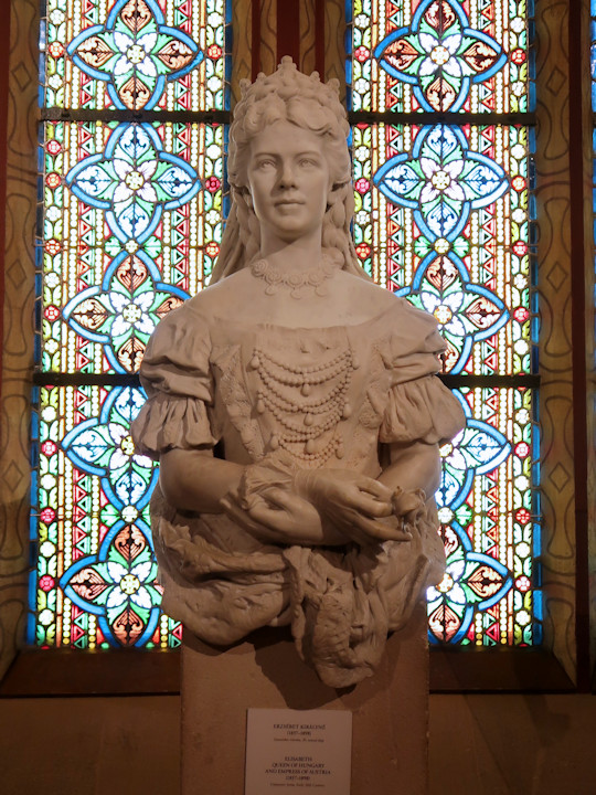 Sisi bust in the Matthias church in Budapest