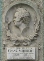 Plaque commémorative de Schubert