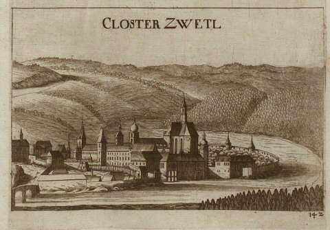 Stift Zwettl, Kupferstich von Vischer